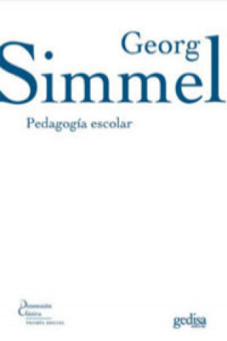 Kniha Pedagogía escolar Georg Simmel