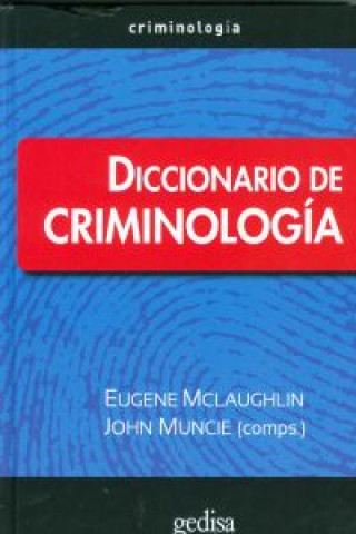 Kniha Diccionario de criminología Eugene McLaughlin