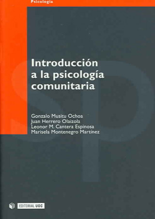 Kniha Introducción a la psicología comunitaria Leonor María Cantera Espinosa