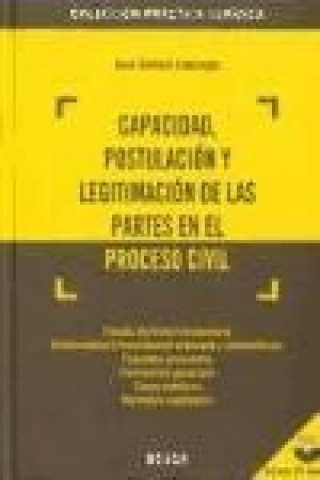 Książka Capacidad, postulación y legitimación de las partes en el proceso civil José Garberí Llobregat