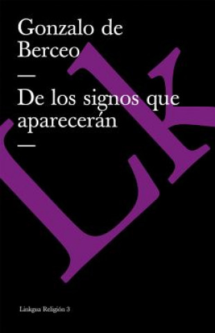 Kniha de Los Signos Que Aparecerán Gonzalo de Berceo