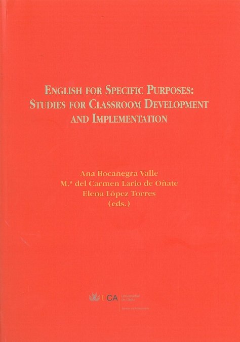 Carte English for specific purposes : studies for classroom development and implementation 