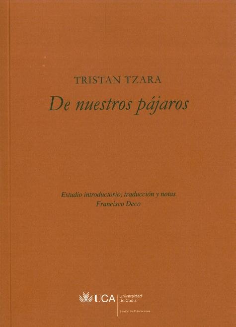 Buch De nuestros pájaros Tristan Tzara