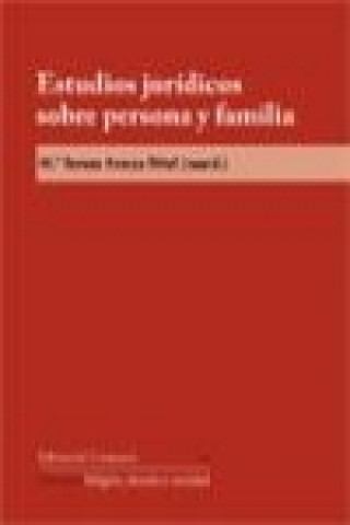 Könyv Estudios jurídicos sobre persona y familia 