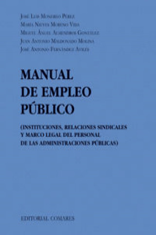 Book Manual de empleo público José Luis . . . [et al. ] Monereo Pérez