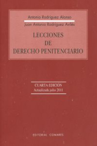 Könyv Lecciones de derecho penitenciario Antonio Rodríguez Alonso