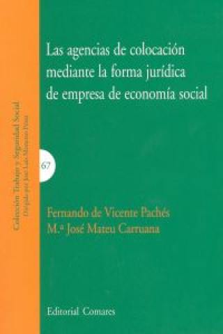 Kniha Las agencias de colocación mediante la forma jurídica de empresa de economía social María José Mateu Carruana