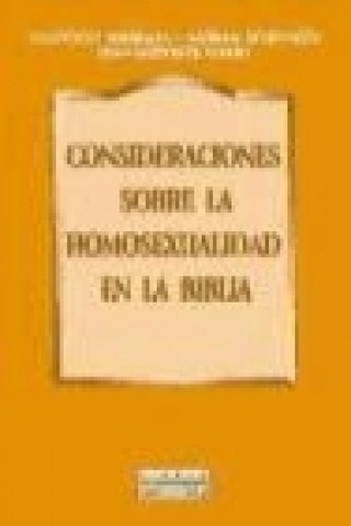 Книга Consideraciones sobre la homosexualidad en la Biblia Jean Baptiste Edart