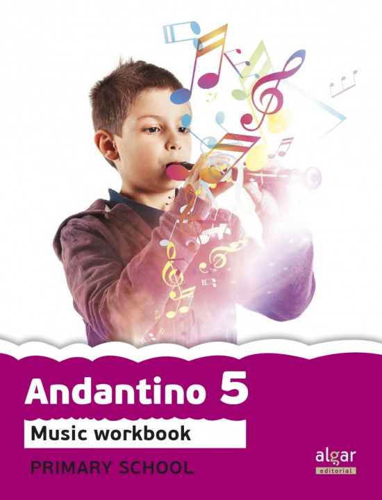 Książka Proyecto Faro, Andantino, music, 5 Educación primaria, 3 cicle. Workbook 