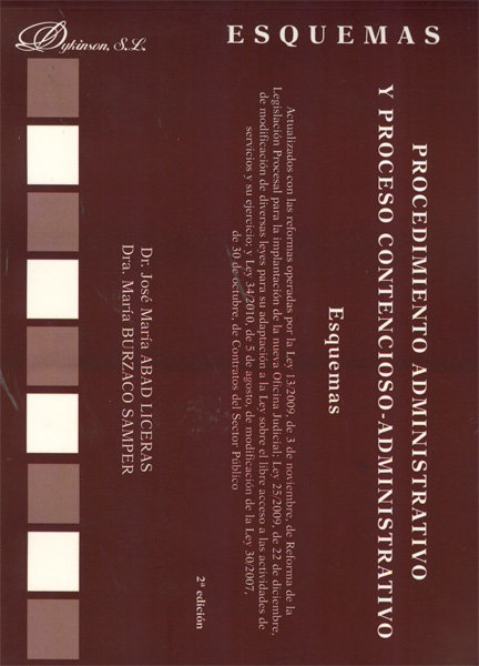 Kniha Procedimiento administrativo y proceso contencioso-administrativo : esquemas José María Abad Liceras