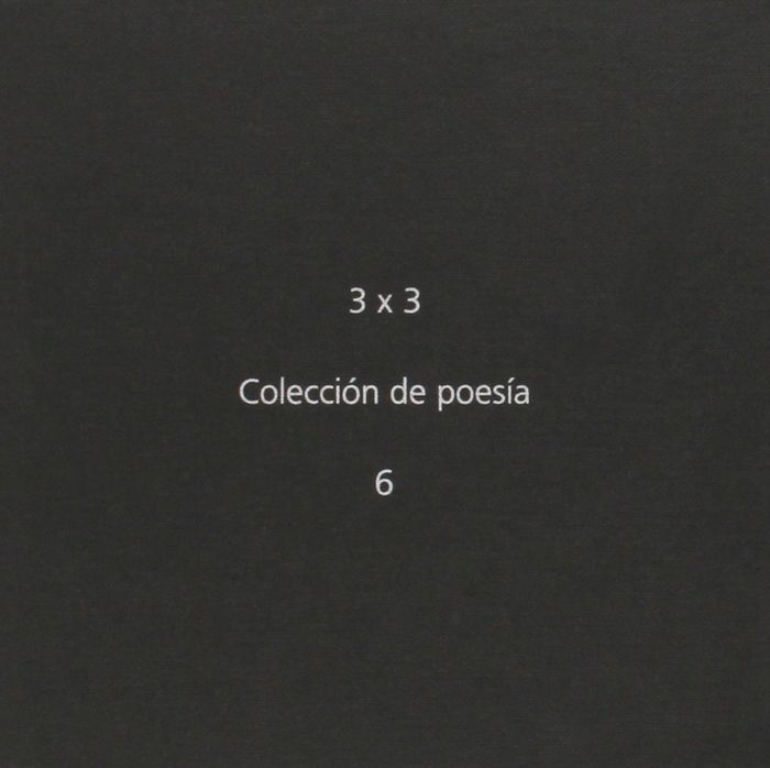 Książka 3x3 colección de poesía : 6 