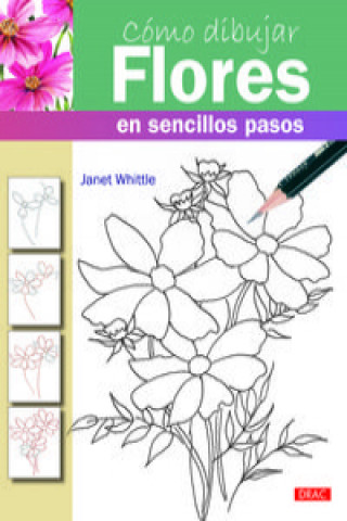 Carte Cómo dibujar flores en sencillos pasos Janet Whittle