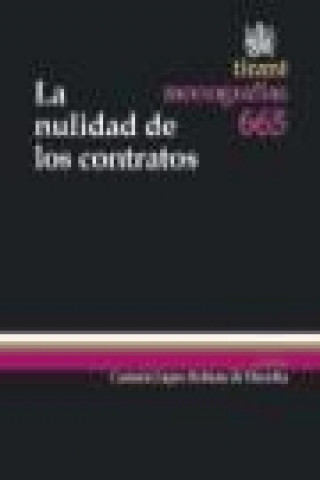 Książka La nulidad de los contratos Carmen López Beltrán de Heredia