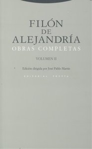 Kniha FILON DE ALEJANDRIA. OBRAS. II 