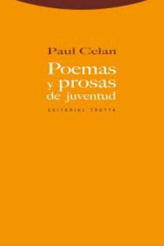 Kniha Poemas y prosas de juventud Paul Celan