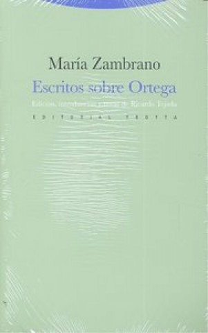 Książka Escritos sobre Ortega María Zambrano