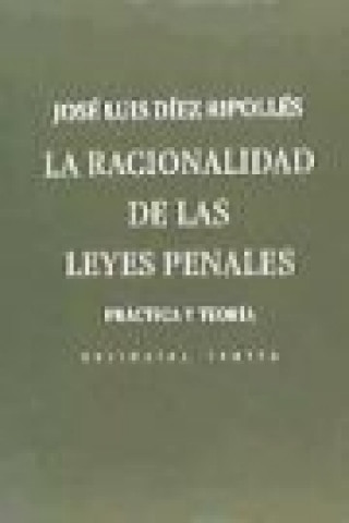 Libro La racionalidad de las leyes penales : práctica y teoría José Luis Díez Ripollés