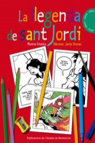 Kniha La llegenda de Sant Jordi. Quadern per pintar Montserrat Ginesta i Clavell
