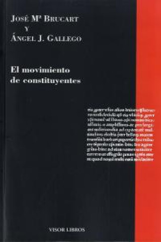 Knjiga El movimiento de constituyentes José M. Brucart