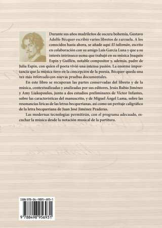 Kniha El talismán : una zarzuela inédita de Bécquer Gustavo Adolfo Bécquer