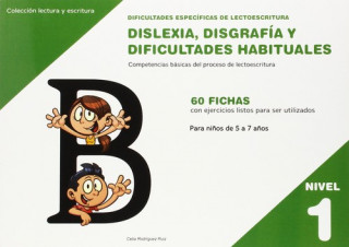 Carte Dificultades específicas de lectoescritura : dislexia, disgrafía y dificultades habituales : nnivel 1 : competencias básicas del proceso de lectoescri Celia Rodríguez Ruiz