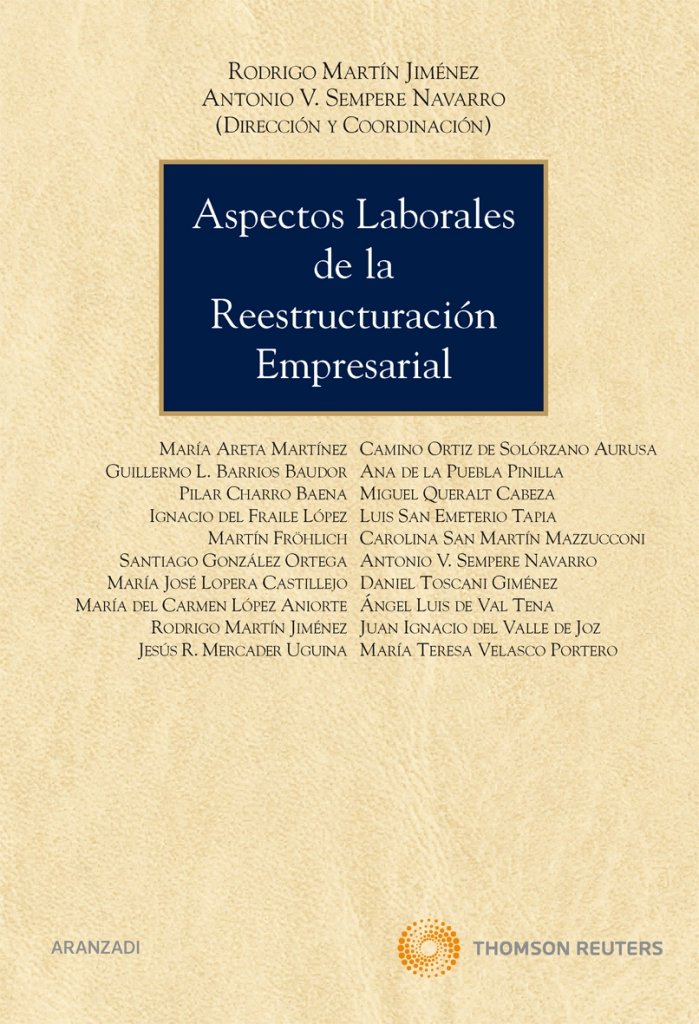 Könyv Aspectos laborales de la reestructuración empresarial Rodrigo Martín Jiménez