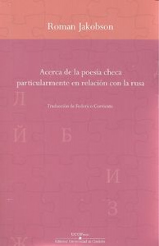 Buch Acerca de la poesía checa particularmente en relación con la rusa 