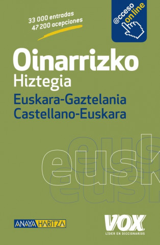 Knjiga Oinarrizko hiztegia euskara-gaztelania, castellano-euskera 