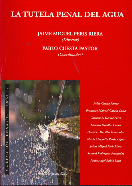 Buch La tutela penal del agua Jaime Miguel Peris Riera