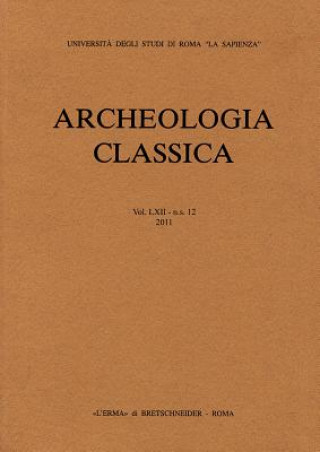 Książka Archeologia Classica 2011 Vol62, NS 1 