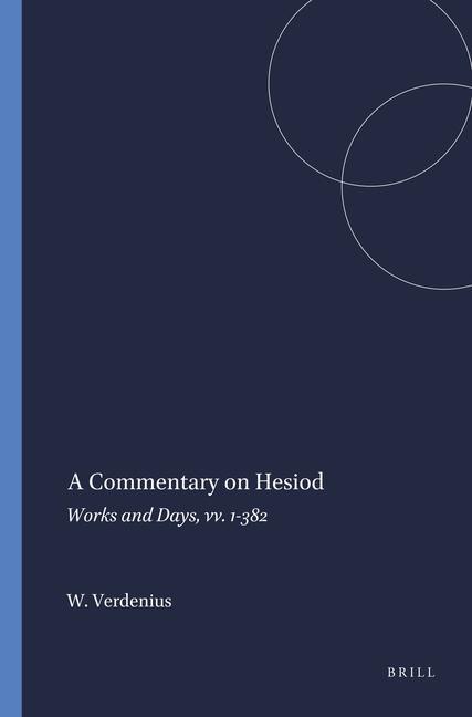 Könyv A Commentary on Hesiod: Works and Days, VV. 1-382 W. J. Verdenius