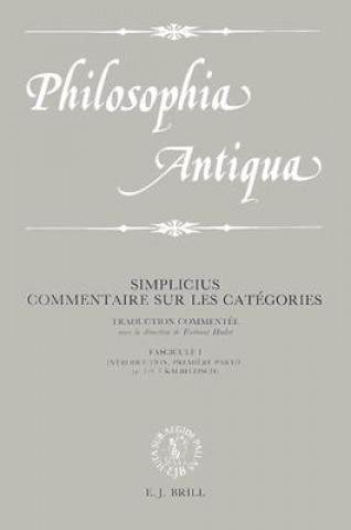 Könyv Commentaire Sur les Catigories Simplicius