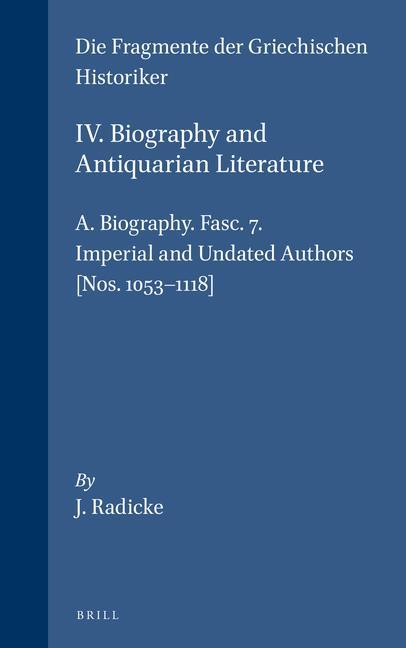Kniha Imperial and Undated Authors: A. Biography Jan Radicke