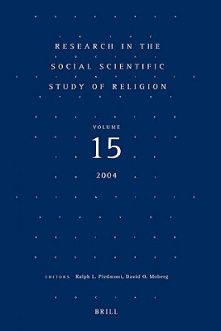 Book Research in the Social Scientific Study of Religion Ralph L. Piedmont