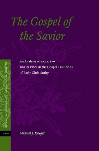 Könyv The Gospel of the Savior: An Analysis of P.Oxy 840 and Its Place in the Gospel Traditions of Early Christianity Michael J. Kruger