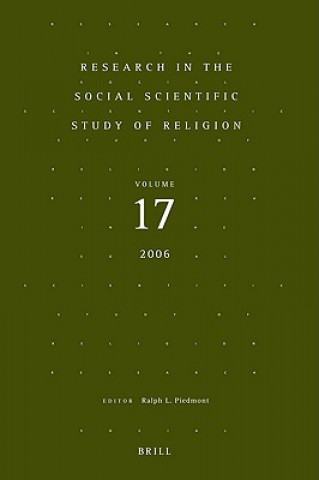 Book Research in the Social Scientific Study of Religion, Volume 17 Ralph L. Piedmont