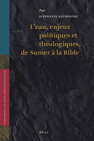 Knjiga L' Eau, Enjeux Politiques Et Theologiques, de Sumer a la Bible Stephanie Anthonioz