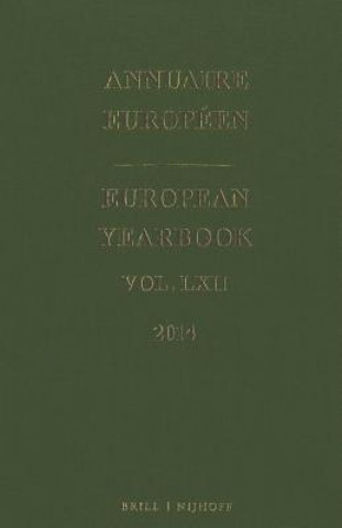 Kniha European Yearbook / Annuaire Europeen, Volume 62 (2014) Council of Europe