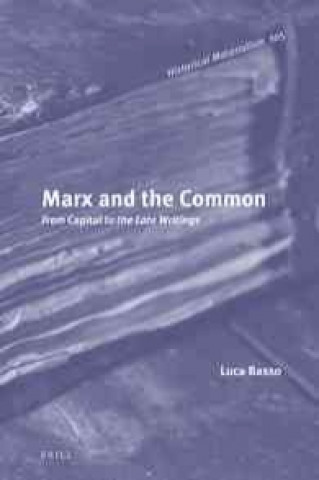 Kniha Marx and the Common: From "Capital" to the Late Writings Luca Basso