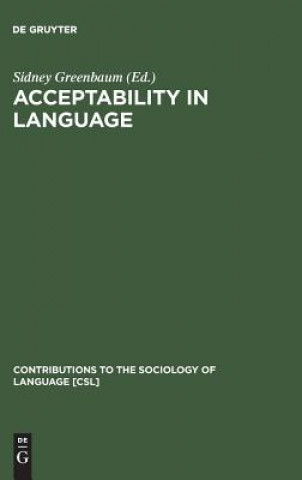 Libro Acceptability in Language Sidney Greenbaum