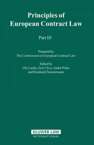 Knjiga Principles of European Contract Law - Part III Lando