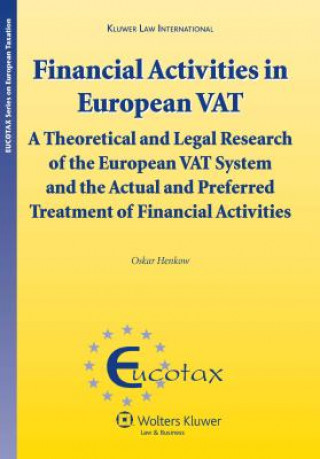 Kniha Financial Activities in European VAT Oskar Henkow