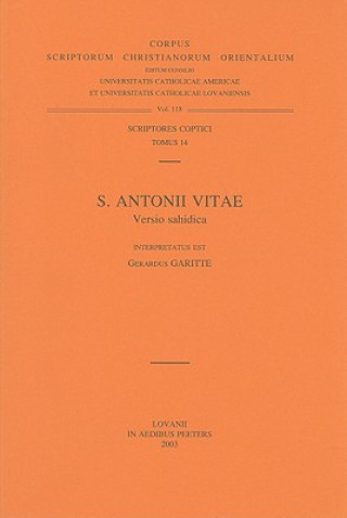 Könyv S. Antonii Vitae: Versio Sahidica Gerardus Garitte
