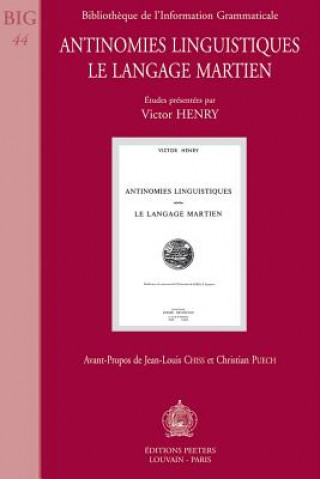 Kniha Antinomies Linguistiques. Le Langage Martien Victor Henry