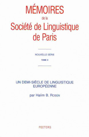 Book Un Demi-Siecle de Linguistique Europeenne H. B. Rosin