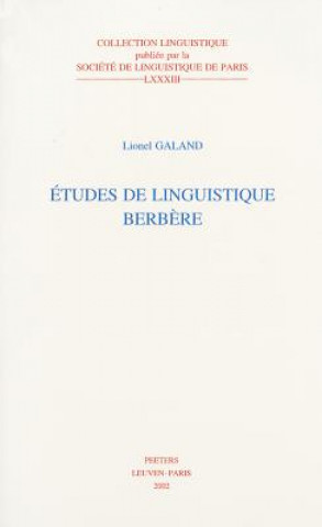 Kniha Etudes de Linguistique Berbere Lionel Galand