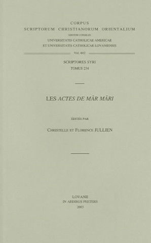 Kniha Les Actes de Mar Mari. T. C. Jullien