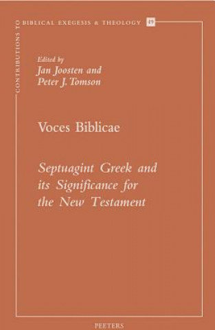 Könyv Voces Biblicae: Septuagint Greek and Its Significance for the New Testament Jan Joosten