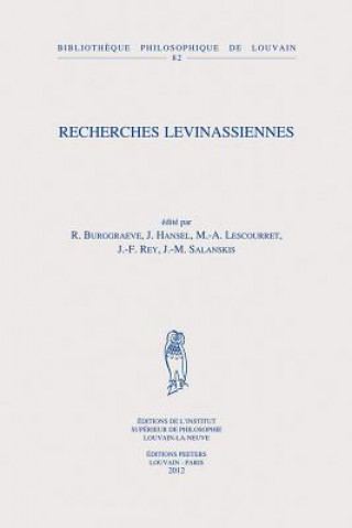Carte Recherches Levinassiennes R. Burggraeve