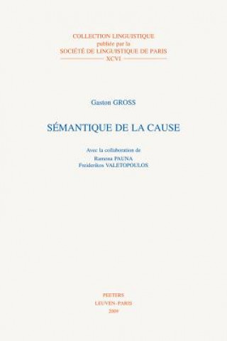 Könyv Semantique de La Cause G. Gross